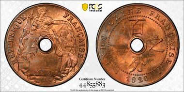 1920-A 1C Lec-80 MS64RB