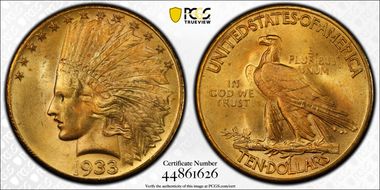1933 $10 MS65