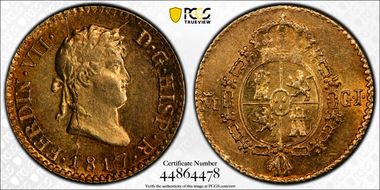 1817-M GJ 1/2 Esc Calico-1486 MS63