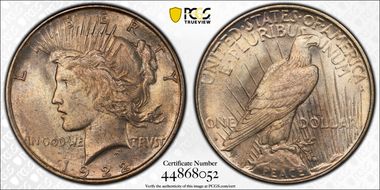 1922-D $1 MS65