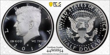 2014-S 50C Enhanced - Silver 50th Anniversary Set First Strike MS70DMPL