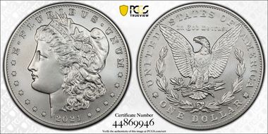 2021-S $1 Morgan Dollar 100th Anniversary MS68