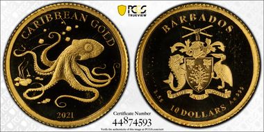 2021 $10 Octopus MS69
