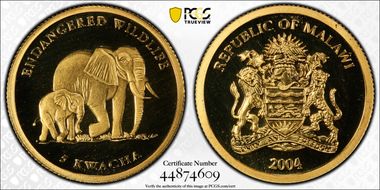 2004 5 Kw African Elephant Endangered Wildlife PR69DCAM