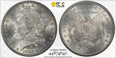 1884 $1 MS67