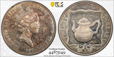 1985-FM $20 Teapot KM-60 Treasures of the Caribbean PR55