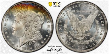1884 $1 MS66