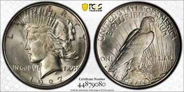 1927-S $1 MS64+