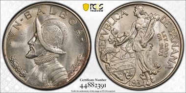 1934 Balboa KM-13  Ag MS64
