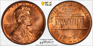 1964 1C MS66RD