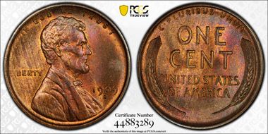 1909-S 1C Lincoln MS64RB