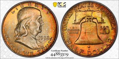 1958-D 50C MS66FBL
