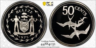 1975-FM  50C KM-50a Silver PR69DCAM