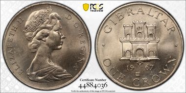 1967 Crown KM-4 Cu-Ni MS66