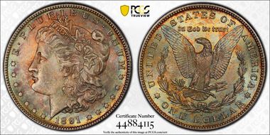 1891-S $1 MS65+