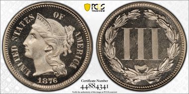 1876 3CN PR67CAM