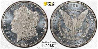 1881-CC $1 MS64PL
