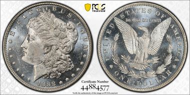1888-O $1 MS63PL