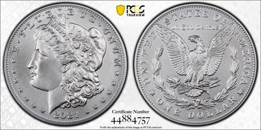 2021 $1 Morgan Dollar 100th Anniversary MS70