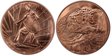 2021 Medal PCGS Commemorative 35th Anniversary Copper PR1RD