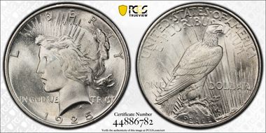 1925 $1 MS66