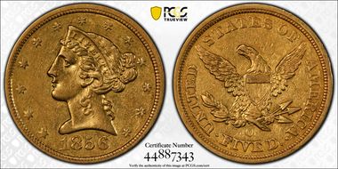 1856-O $5 N1