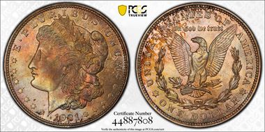 1921 $1 Morgan MS64