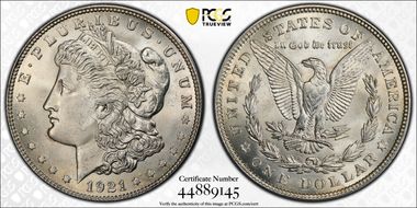 1921 $1 Morgan MS64