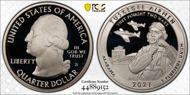 2021-S 25C Tuskegee Airmen NP PR69DCAM