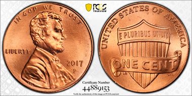 2017-P 1C Shield MS66RD