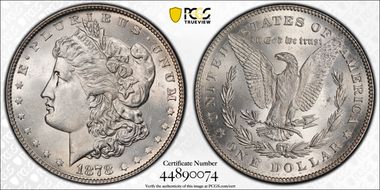 1878 7/8TF $1 VAM 38, 7/5 MS62
