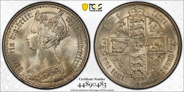 1877 Florin S-3893 MS64
