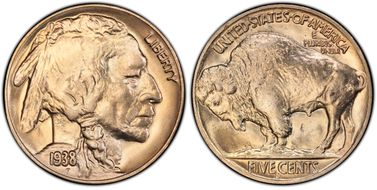 1938-D 5C Overmintmark FS-515 MS66