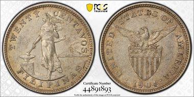 1904-S/S 20C Allen-10.04b AU55