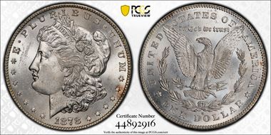 1878-S $1 MS62
