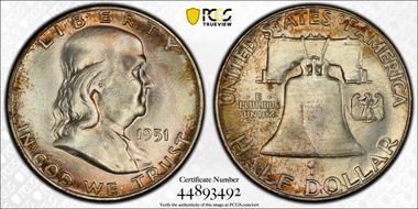 1951 50C MS66FBL