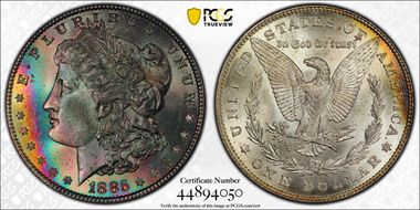 1885 $1 MS65