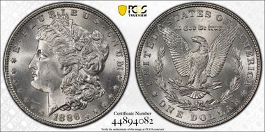 1886 $1 MS64+ 