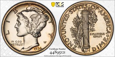 1936 10C PR64