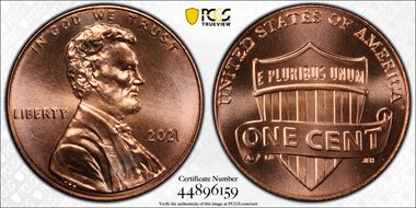 2021 1C Shield MS67RD