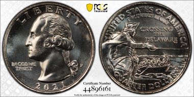 2021-P 25C Crossing the Delaware MS66