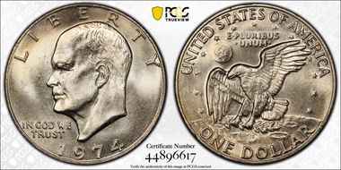 1974 $1 MS66