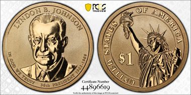 2015-P $1 Lyndon B. Johnson Rev PR Chronicles Set PR68