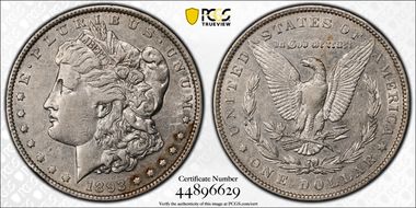 1893 $1 VAM 4, Doubled Stars XF40