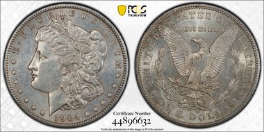 1904-O $1 AU55