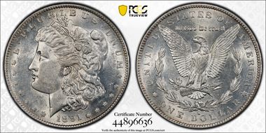 1891-S $1 AU58