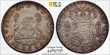 1755-Mo MM 8 R Yon-M8-55 Calico-489 AU58