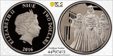 2016 $2 Darth Vader - Star Wars PR70DCAM