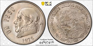 1979-Mo Peso KM-460 Thick date MS66