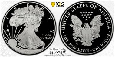 2021-W  $1 Silver Eagle - Type 1 Limited Edition Proof Set - First Strike PR70DCAM